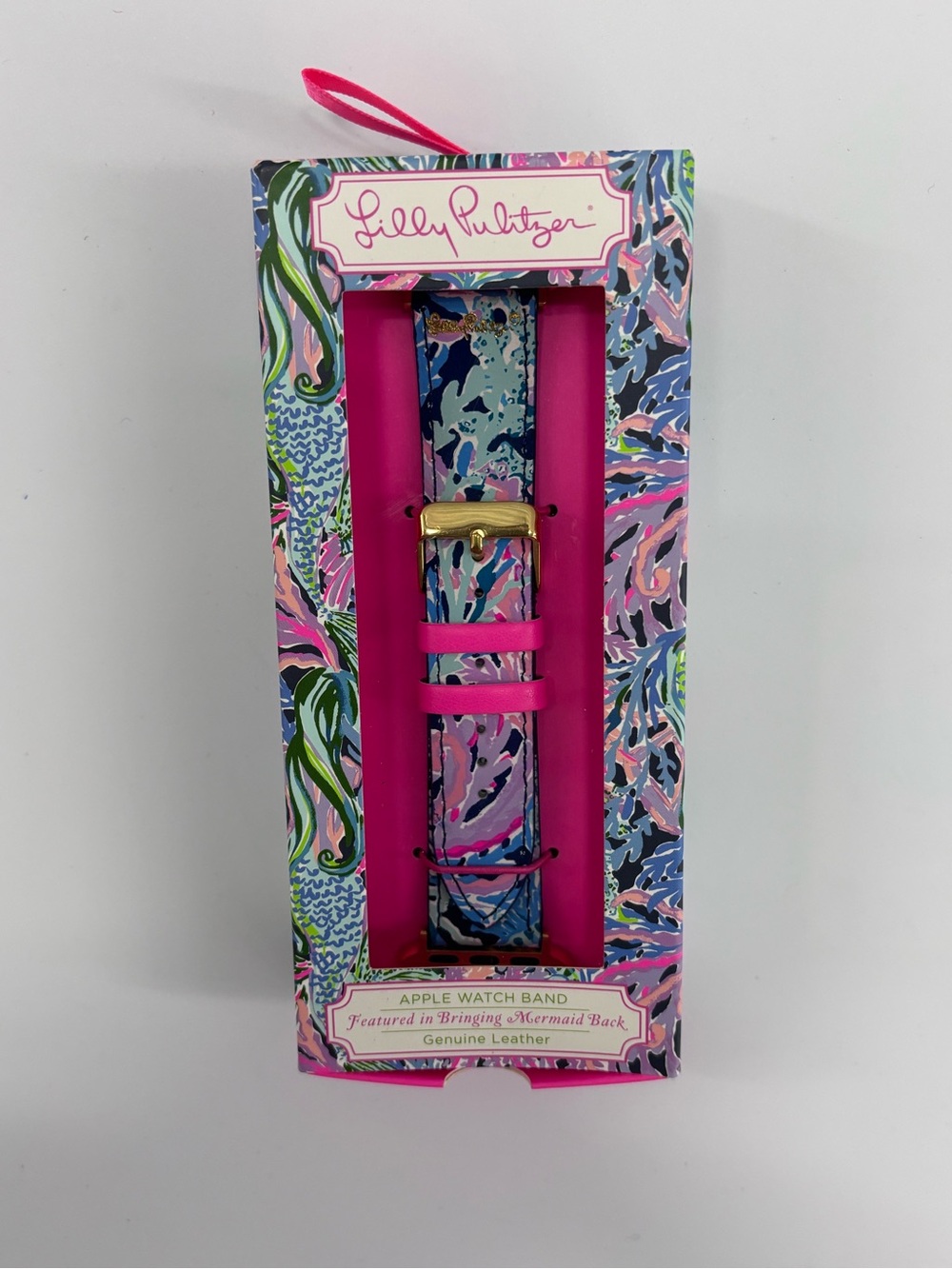 Lilly Pulitzer Leather Multicolor Apple Watch Strap Band Fits 38mm/40mm